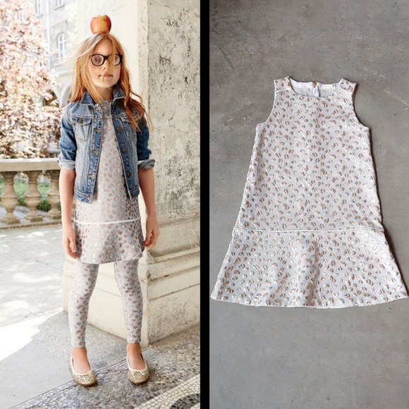 J. Crew Other - J. Crew Crewcuts Girls Sparkle Leopard Dress 7